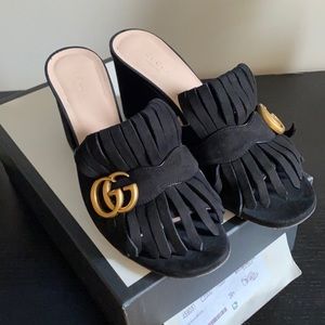 Gucci Marmont sandals medium high heels